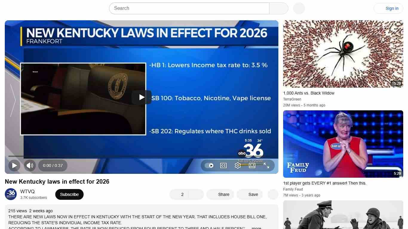 New Kentucky laws in effect for 2026 - YouTube